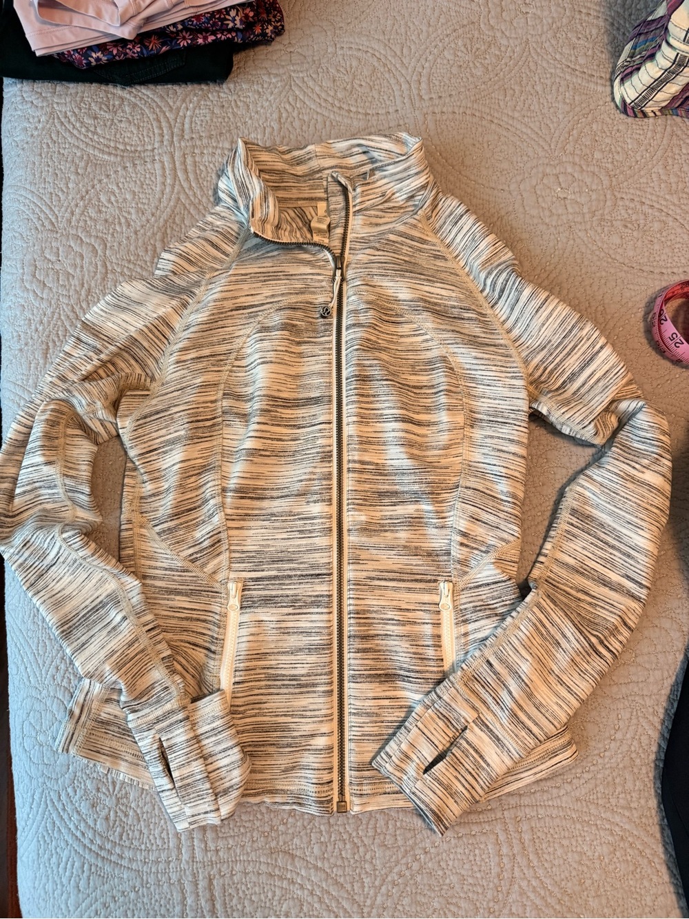 lululemon athletica define Heathered Gray Zip-Up Jacket